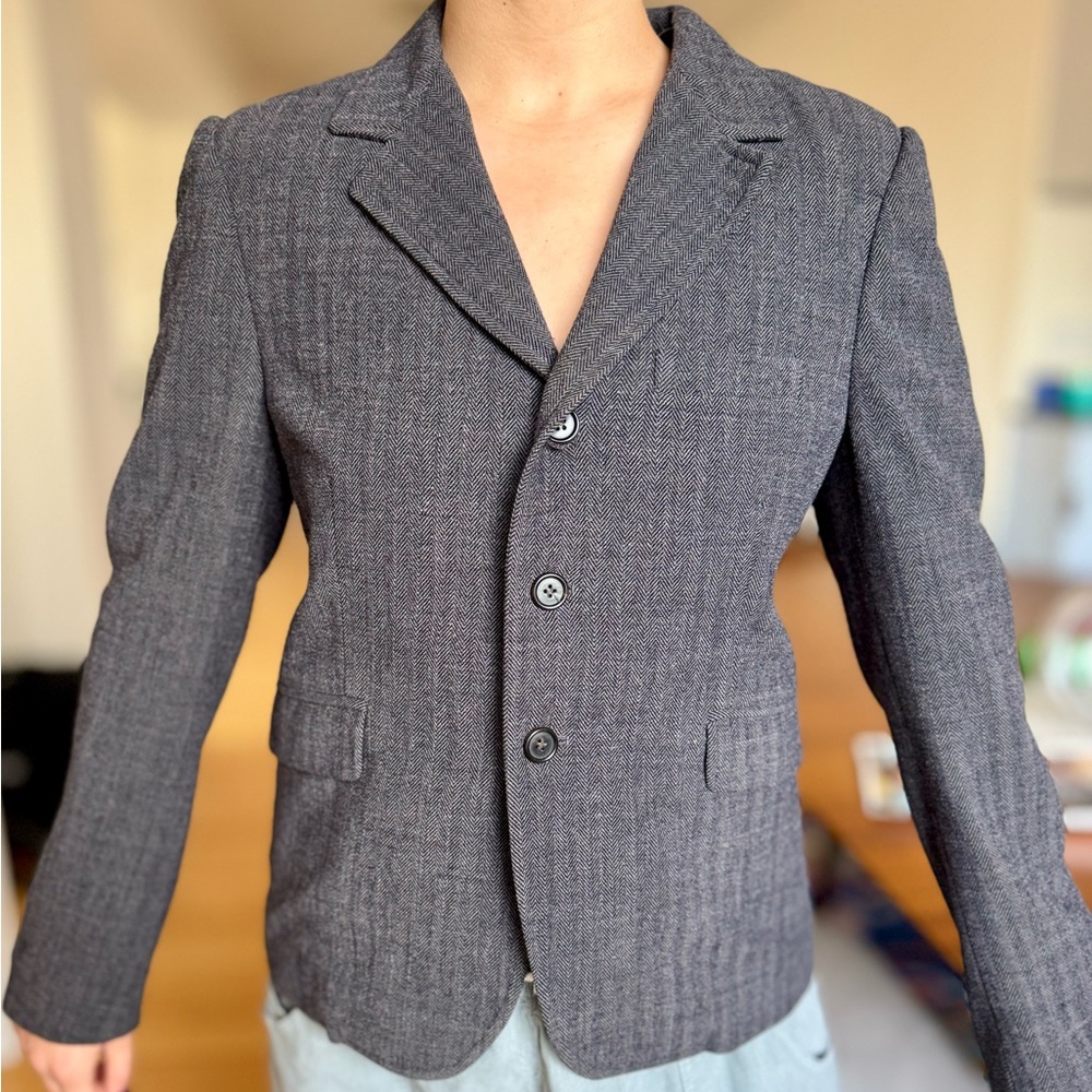 Marni wool herringbone blazer- size 44 Italian (US WOMENS M)